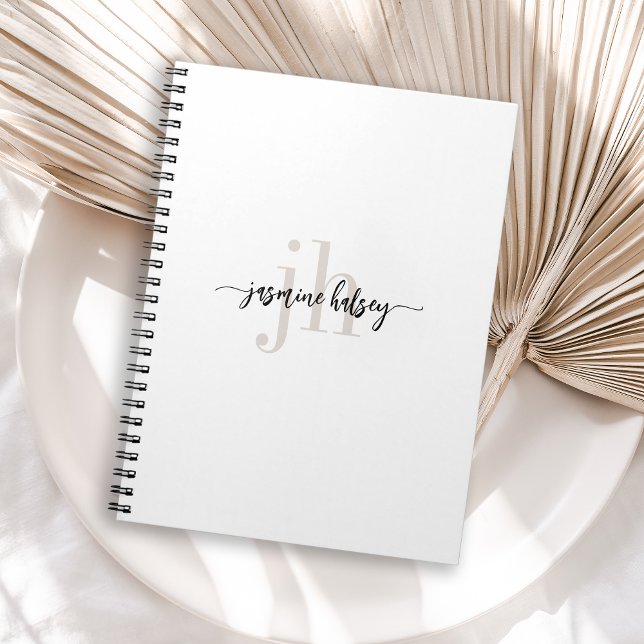 Name und Initialen einfacher Trend Notizblock (Von Creator hochgeladen)