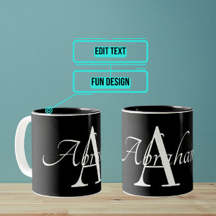 Name und Initialisierung Zweifarbige Tasse