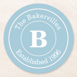 Name und Jahr der Farbfamilie auswählen Runder Pappuntersetzer