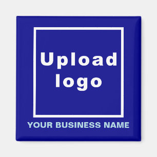 Name und Logo Blue Square Magnet