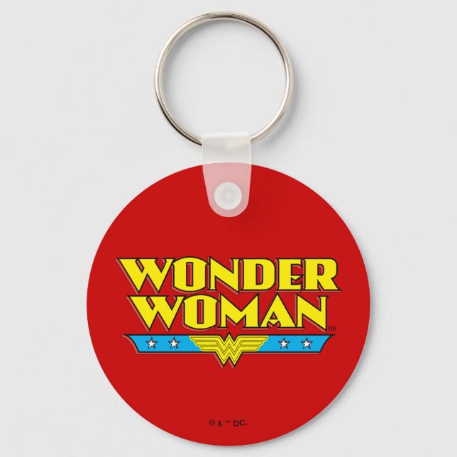Name und Logo von Wonder Woman Schlüsselanhänger (Vorderseite)