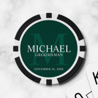Name und Monogramm der Emerald Personalisiert Trau