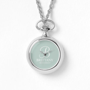Name und Monogramm der personalisierten Bridesmaid Armbanduhr