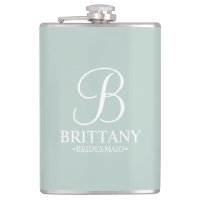 Name und Monogramm der personalisierten Bridesmaid