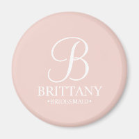 Name und Monogramm der personalisierten Bridesmaid