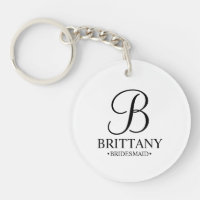 Name und Monogramm der personalisierten Bridesmaid
