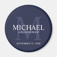 Name und Monogramm der Personalisierten Trauzeugen