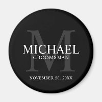 Name und Monogramm der Personalisierten Trauzeugen