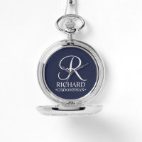 Name und Monogramm des personalisierten Trauzeugen