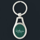 Name und Monogramm für personalisierte SkriptTrauz Schlüsselanhänger<br><div class="desc">Fügen Sie Ihrer Hochzeit eine persönliche Touch mit personalisierten Trauzeugen Schlüsselanhänger hinzu. Dieser Schlüsselanhänger zeichnet sich durch den Namen des personalisierten Trauzeugen im Schriftart-Stil aus,  der im Stil eines klassischen,  weißen Serif-Schriftartes und in Monogramm in einem hellgrün-smaragdgrünen Schriftart-Stil gehalten ist. Auch perfekt für Trauzeuge,  Brautvater,  Ringträger und mehr.</div>