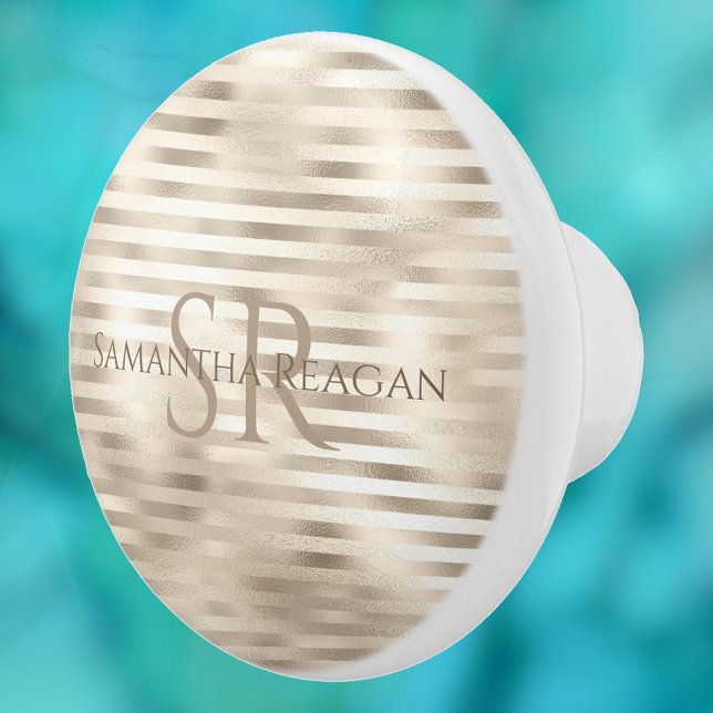 Name und Monogramm für Platinlinien Keramikknauf (Von Creator hochgeladen)