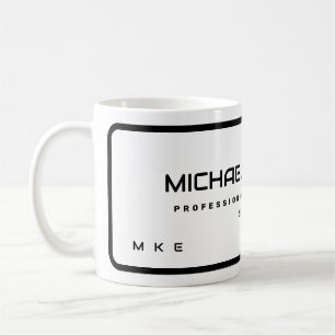 Name und Monogramm Kaffeetasse