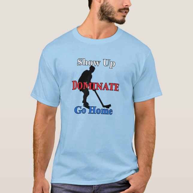 Name und Nummer auf der Rückseite Seriöse Hockey-S T-Shirt (Vorderseite)