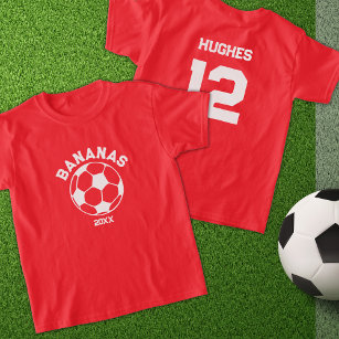 Name und Nummer der Kinder-Fußballsaison T-Shirt
