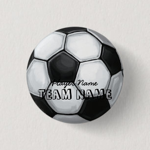 Name und Nummer des Fußballballs Button