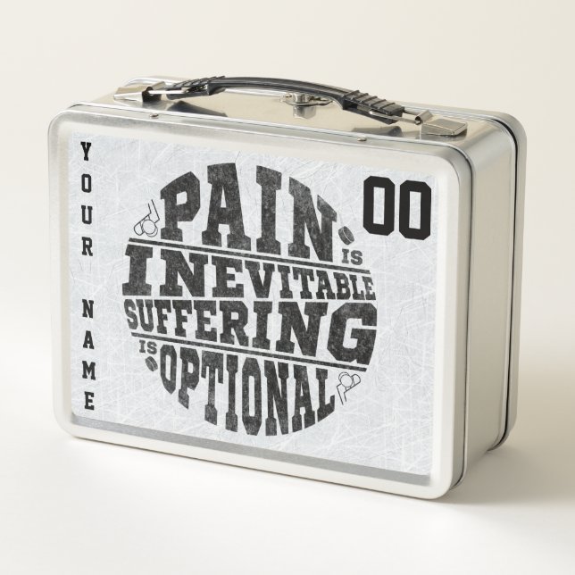 Name und Nummer des Hockey Lunch Box (Rückseite)