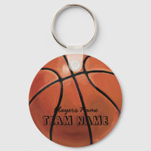 Name und Nummer des Teams Basketball Schlüsselanhänger