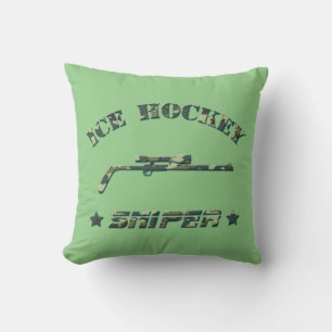 Name und Nummer Eishockeyschläger Kissen