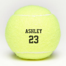 Name und Nummer von Sports Jersey Personalisiert Tennisbälle