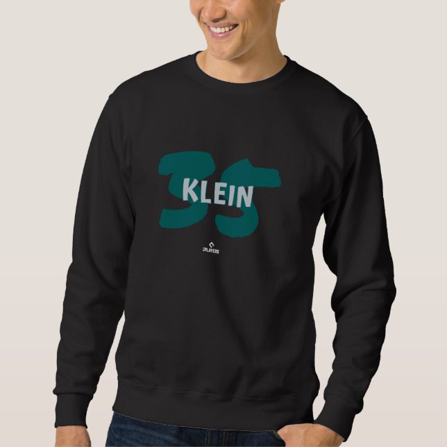 Name und Nummer Will Klein Seattle Baseball MLBPA Sweatshirt (Vorderseite)