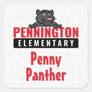 Name und Penny Square Sticker