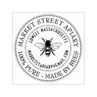 Name und Standort Honeybee Anschrift Briefmarke