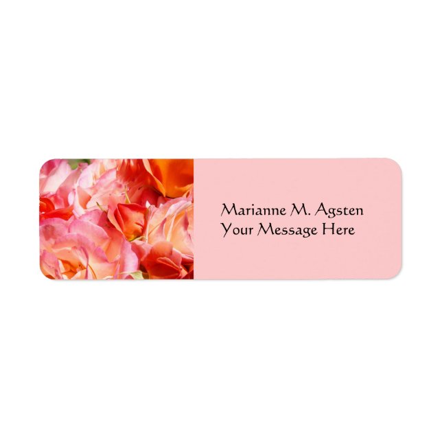 Name und Tilte-Meldungszeichen Rosa Blume (Vorne)