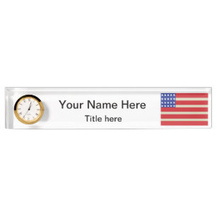 Name und Titel der Flagge-  DIY Namensplakette