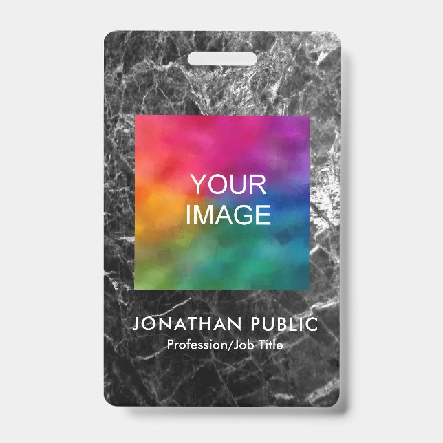 Name und Titel des Logos des Fotos des Mitarbeiter Ausweis (Vorderseite)