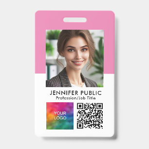 Name und Titel des QR-Logos für kundenspezifische Ausweis
