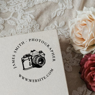 Name und Website des Fotografen Vintag Permastempel