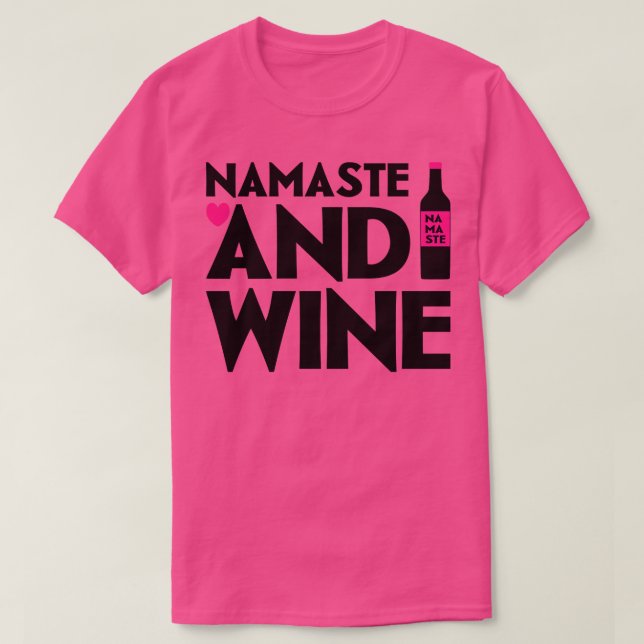 Name und Wein T-Shirt (Design vorne)