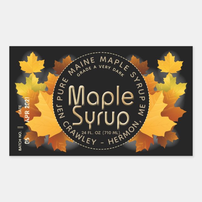 Name und Zuckerhersteller des Staat (Stapel und Da Rechteckiger Aufkleber (Vorderseite)