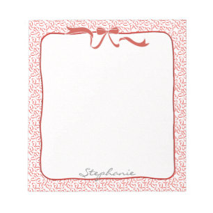Name: Valentine Red Open Hearts Random Muster Notizblock