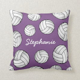 Name-Volleyball-lila Zuhause Kissen