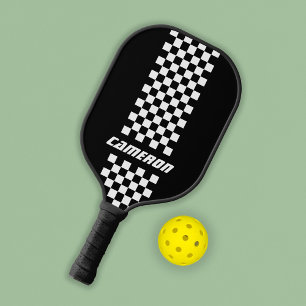 Name Vollständig angepasste Farben Doppelkarierte  Pickleball Schläger