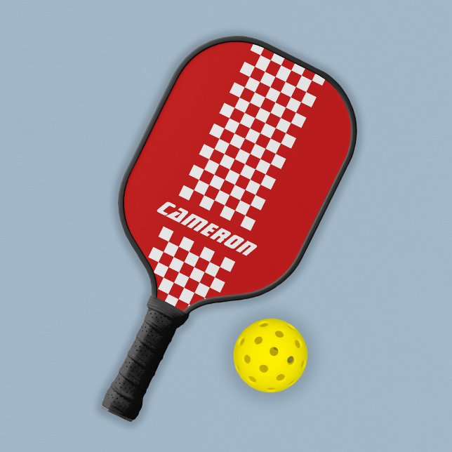 Name Vollständig angepasste Farben Doppelkarierte  Pickleball Schläger (Von Creator hochgeladen)