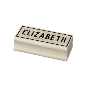 Name von Elizabeth Gummistempel