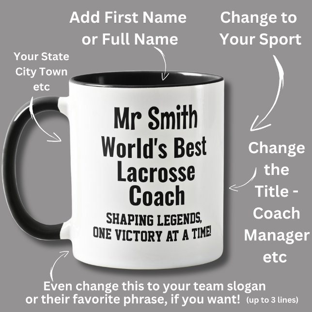Name, Weltbeste Lacrosse Coach Tasse (Von Creator hochgeladen)