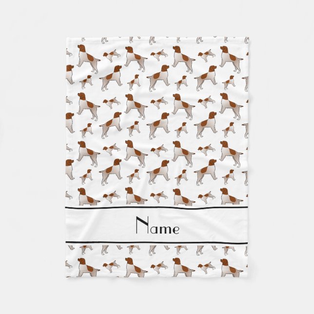 Name White Drahthaar Pointing Griffon Fleecedecke (Vorderseite)