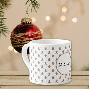 Name, Winterferien Lebkuchenmann 6oz Espressotasse