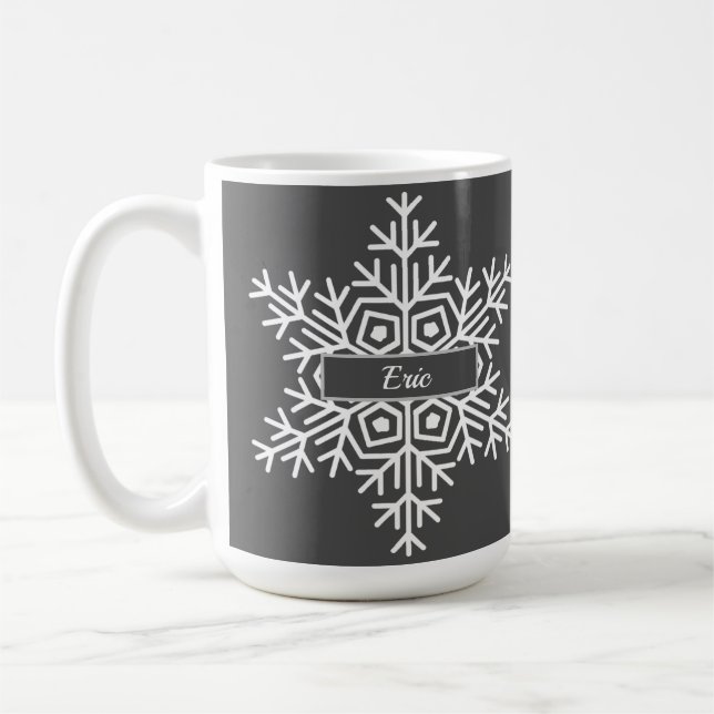 Name Winterschneeflocke Kaffeetasse (Links)