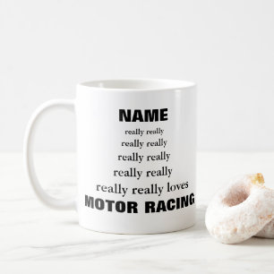 Name wirklich Lieben Thema Motorsport Kaffeetasse