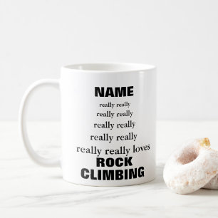 Name wirklich liebt Betrifft Rock Climbing Kaffeetasse