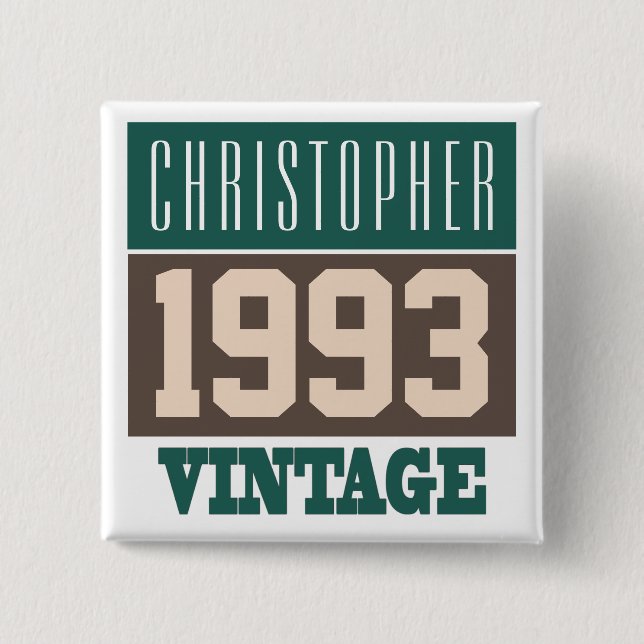 Name with Year 1993 Button (Vorderseite)