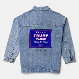 Name, Women for Trump 2024 Watch Party Jeansjacke
