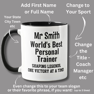 Name, Worlds Best Personal Trainer Tasse