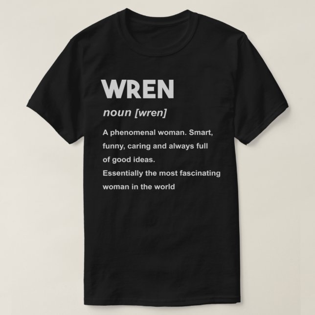 Name Wren  T-Shirt (Design vorne)