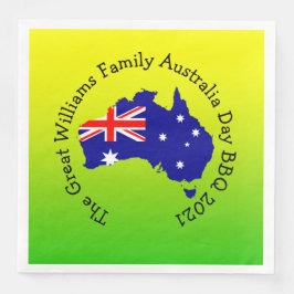 Name Year Australia Day GRILLEN Dinner Serviette
