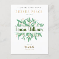 NameAngepasste 2022 JW Convention Taufe Postkarte